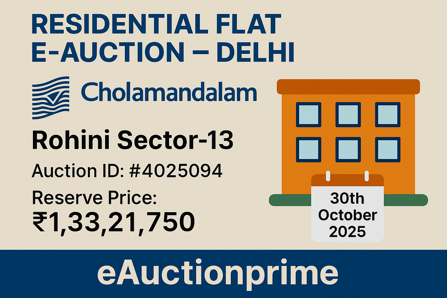 Cholamandalam Investment & Finance Co. Ltd. – Residential Flat Cholamandalam Investment & Finance Co. Ltd. – Residential Flat